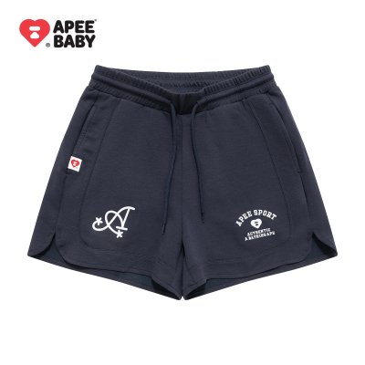 BAPE SS26 APEE by A BATHING APE运动风抽绳休闲裤短裤女款修身