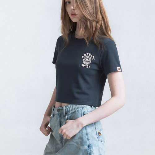 BAPE SS26 APEE by A BATHING APE百搭正肩短袖上衣甜美T恤女修身