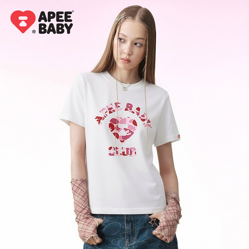APEE迷彩多巴胺短袖T恤