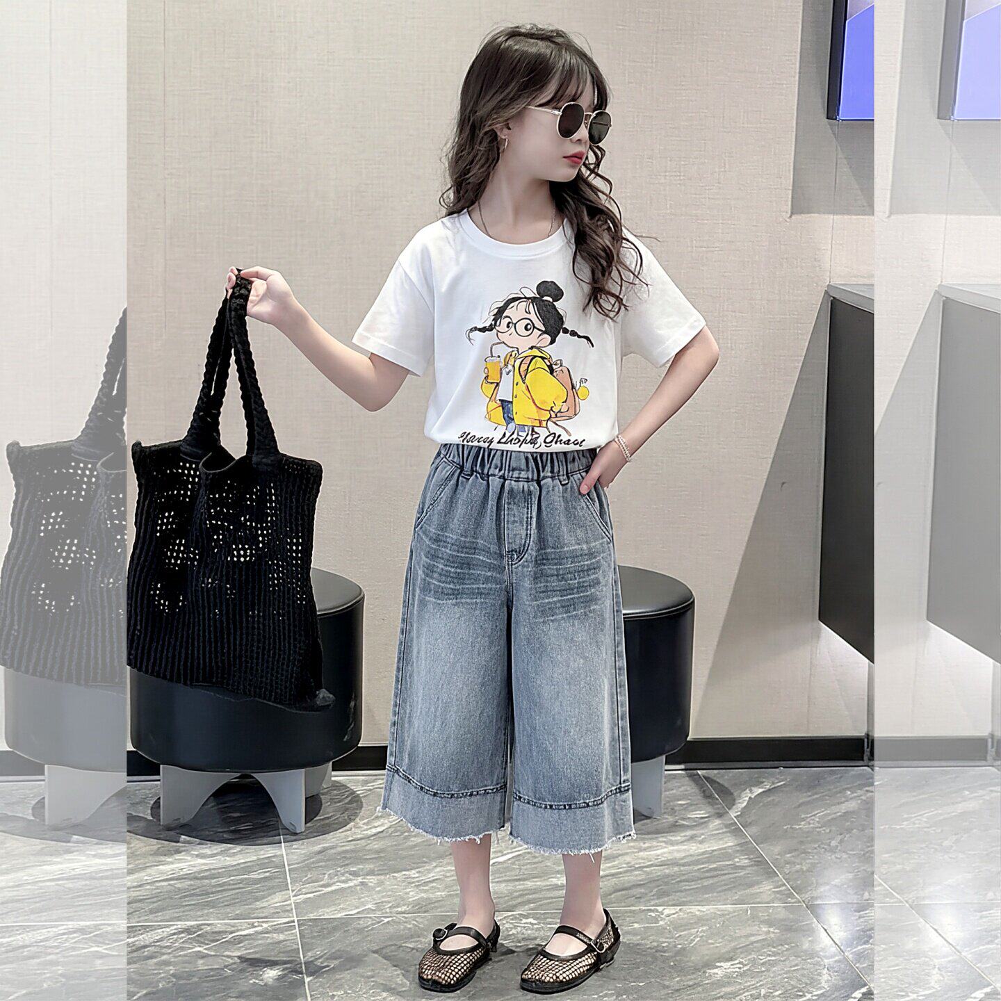2026夏季新款洋气女童小女孩短袖