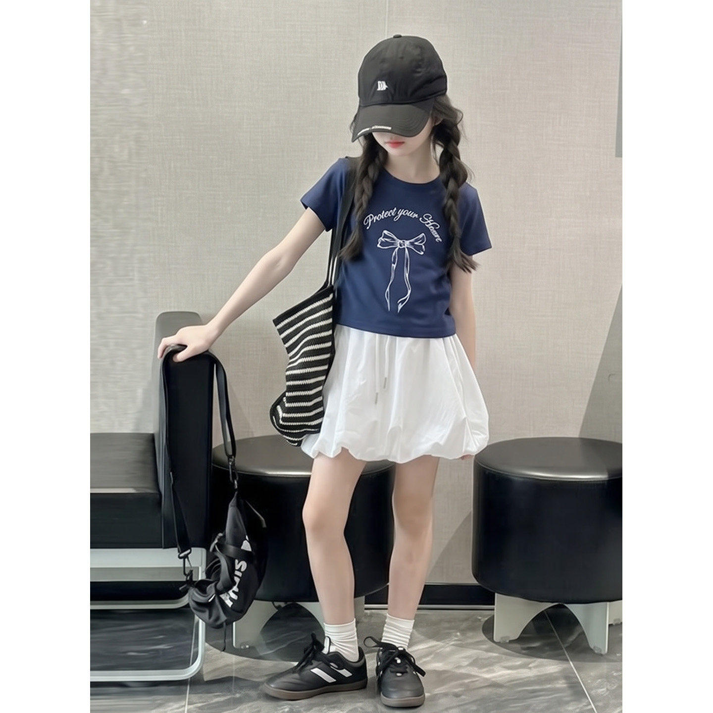 女童夏装套装新款2026新款夏季短