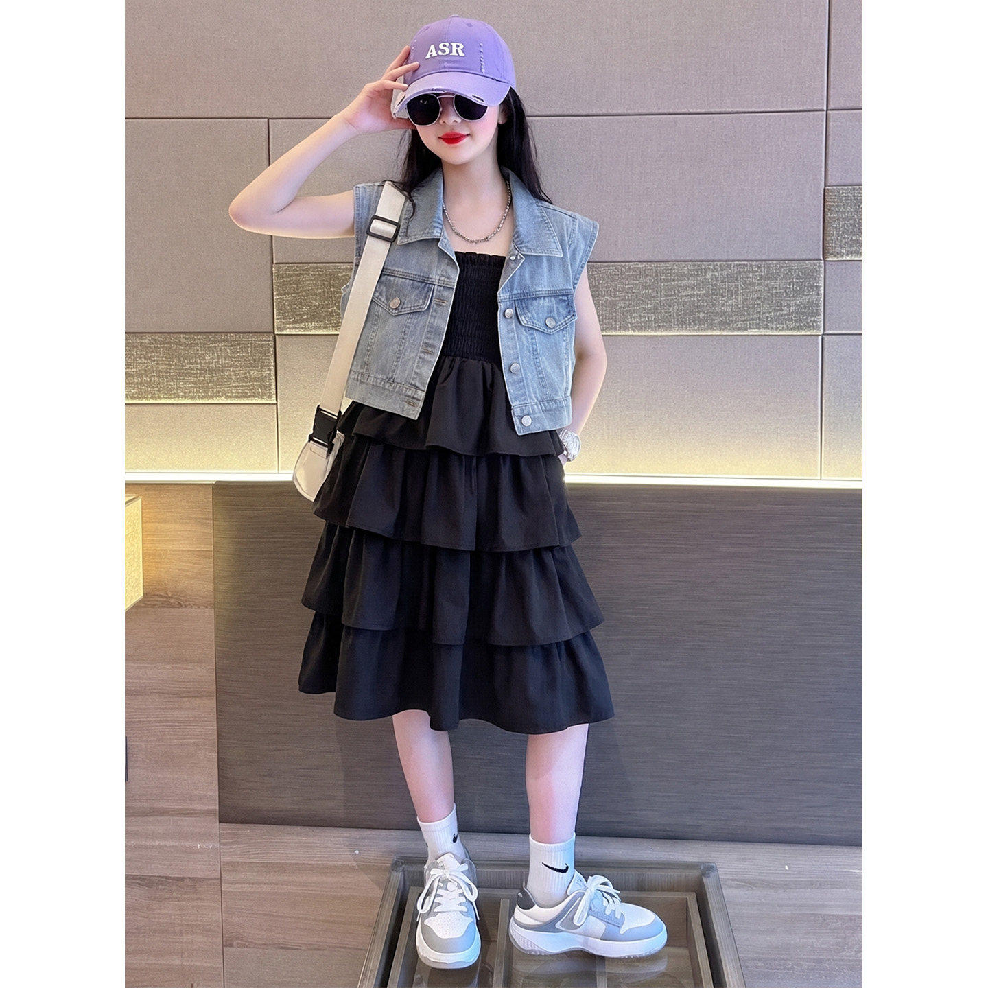 女童夏装套装2026新款大儿童夏季