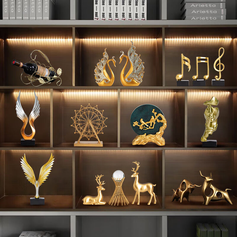 酒柜红酒架摆件家居装饰工艺礼x品摆饰办公室桌面小摆设客厅玄关