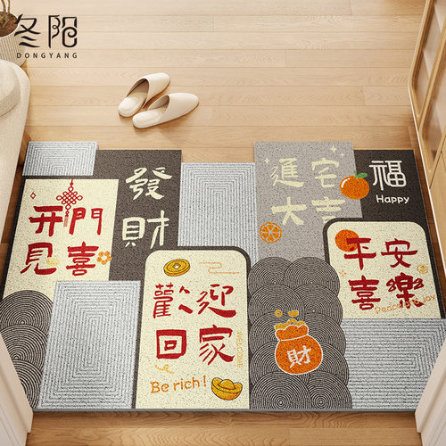 地垫入户门垫进门耐脏免洗丝圈脚垫C2024新款门外门口玄关除尘地