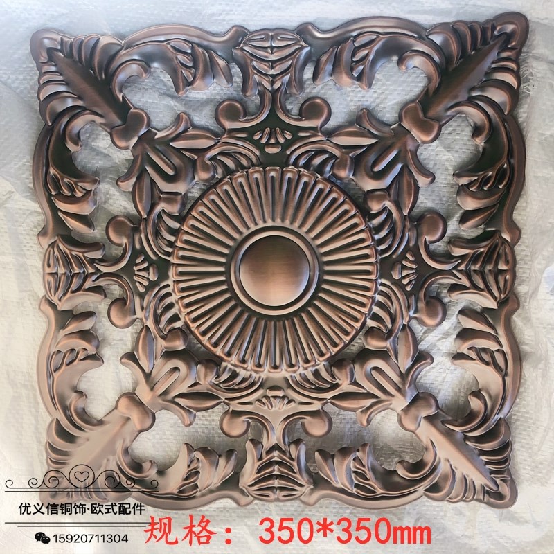 304不锈钢罗马柱红古铜门花配件 罗马门铜门门R扇拼花 冲压花装饰