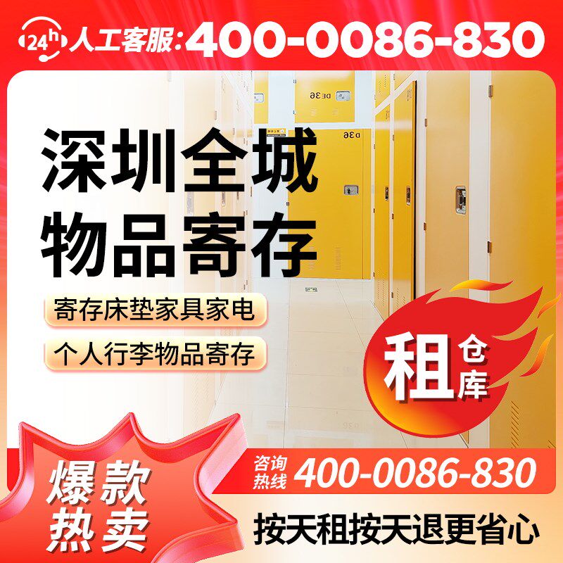 深圳仓库出租 家具库房 行李寄存 装修搬家临时物品X寄存 储物柜