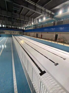 游泳池深a水区增高垫高垫层儿童区泳池沉箱拆装式PVC全铺护栏平台