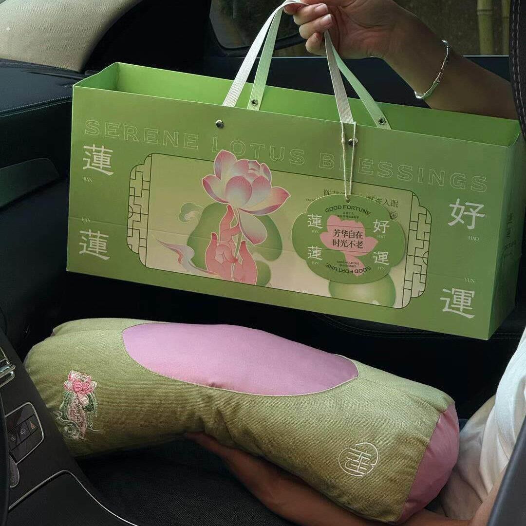 送妈妈的贴心礼物护颈枕养生艾草枕头四季款安睡荞麦枕母亲节礼物