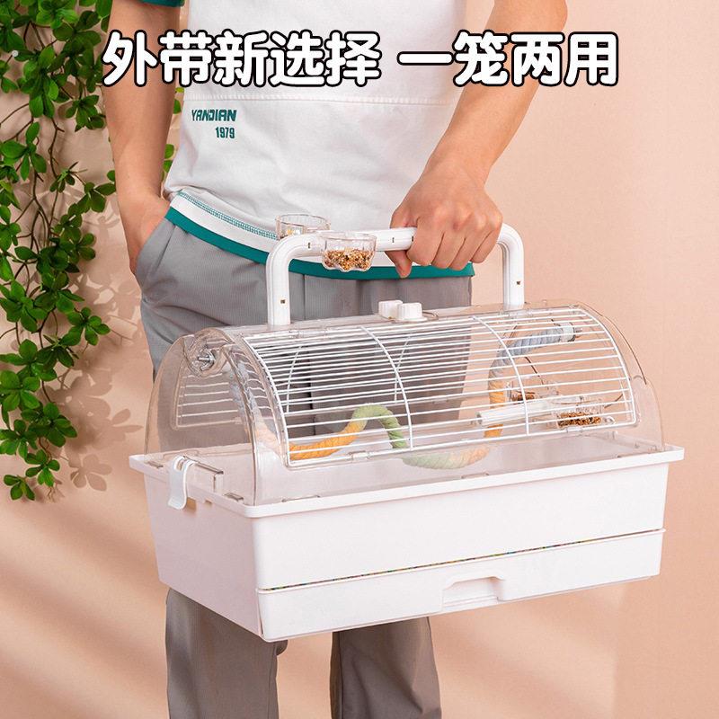 运输鸟笼鹦鹉鸟笼外带笼手提笼外带笼鹦鹉笼亚克力小鸟笼便携小笼