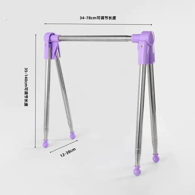 便携式伸缩折叠晾衣架家用加粗旅行晾衣杆不锈钢伸缩可折叠衣架