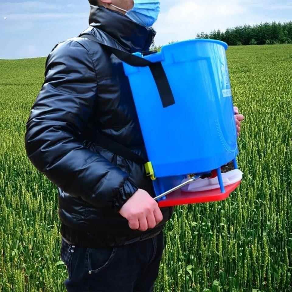 多功能手摇动撒肥神器农用小麦化肥施肥机背式撒肥机施肥器全自动