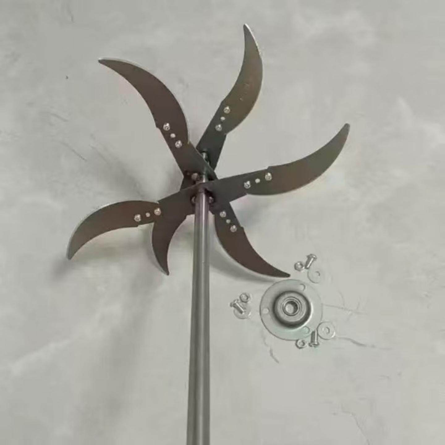 打草机刀片6刀片粉碎切菜塑料桶喂鸡家禽养殖农村家用电钻改装diy