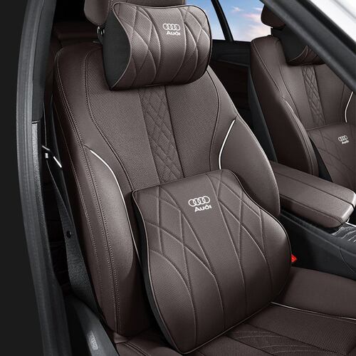 适用于奥迪汽车头枕护颈枕A3/A4L/A6L/Q3/Q5L/Q7车用腰靠枕垫透气