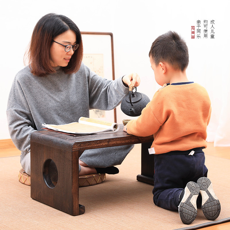 实木仿古飘窗阳台榻o榻米小茶几国学茶艺矮桌子小户型花几茶台炕