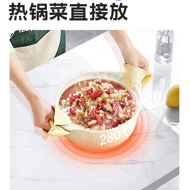 桌面翻新贴纸铝塑板桌垫自粘加厚防水油烫耐高温S子大理石改造学