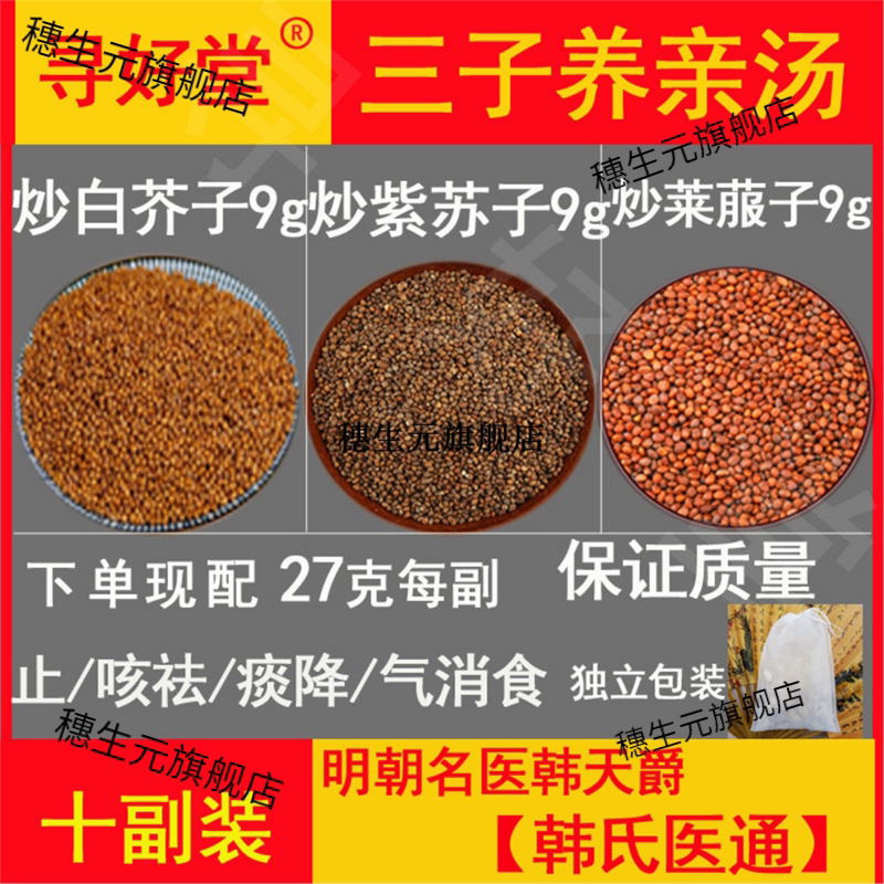 三子养亲汤10副温肺化痰降