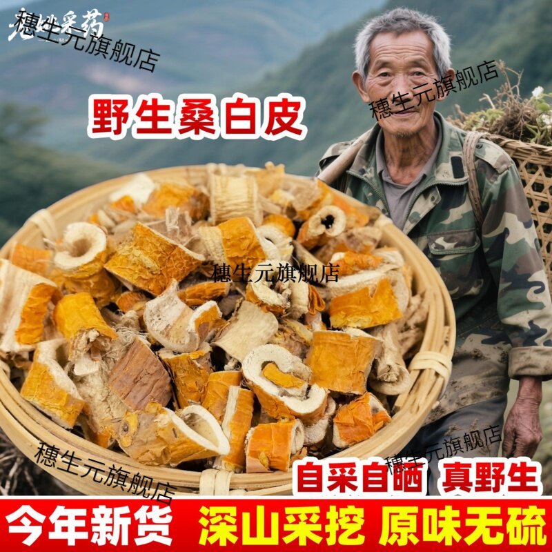 云南野生材桑白皮新货树
