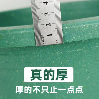 大花盆特大号耐用加厚种庭院家用龙缸处理塑料塑料盆圆形果树绿色