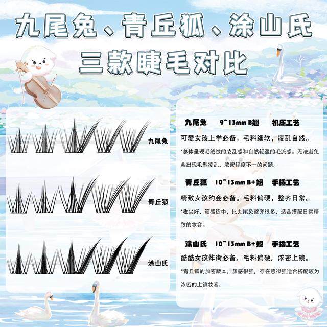 【达人专属】小花大壮青丘狐/涂山氏斜飞狐系款假睫毛图片