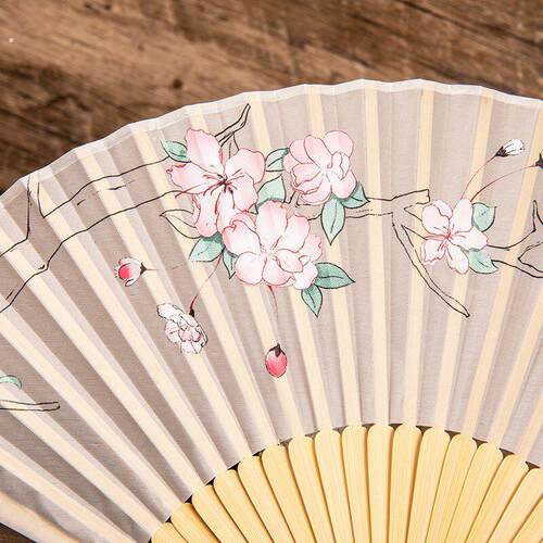 古风扇子折扇夏季中国风便携汉服旗袍折叠小竹女新中式跳舞舞蹈扇