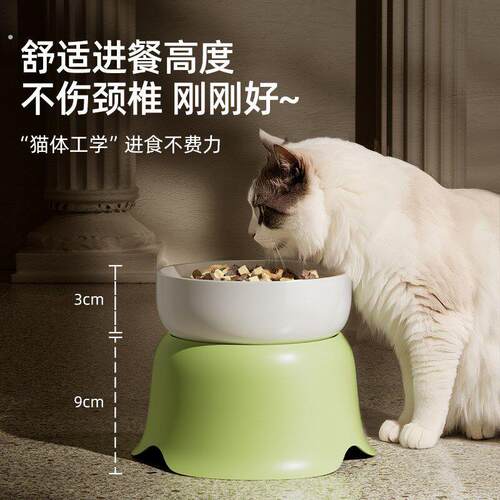 猫碗狗碗陶瓷防打翻狗食盆大容量狗饭盆喝水碗不锈钢饭碗宠物用品