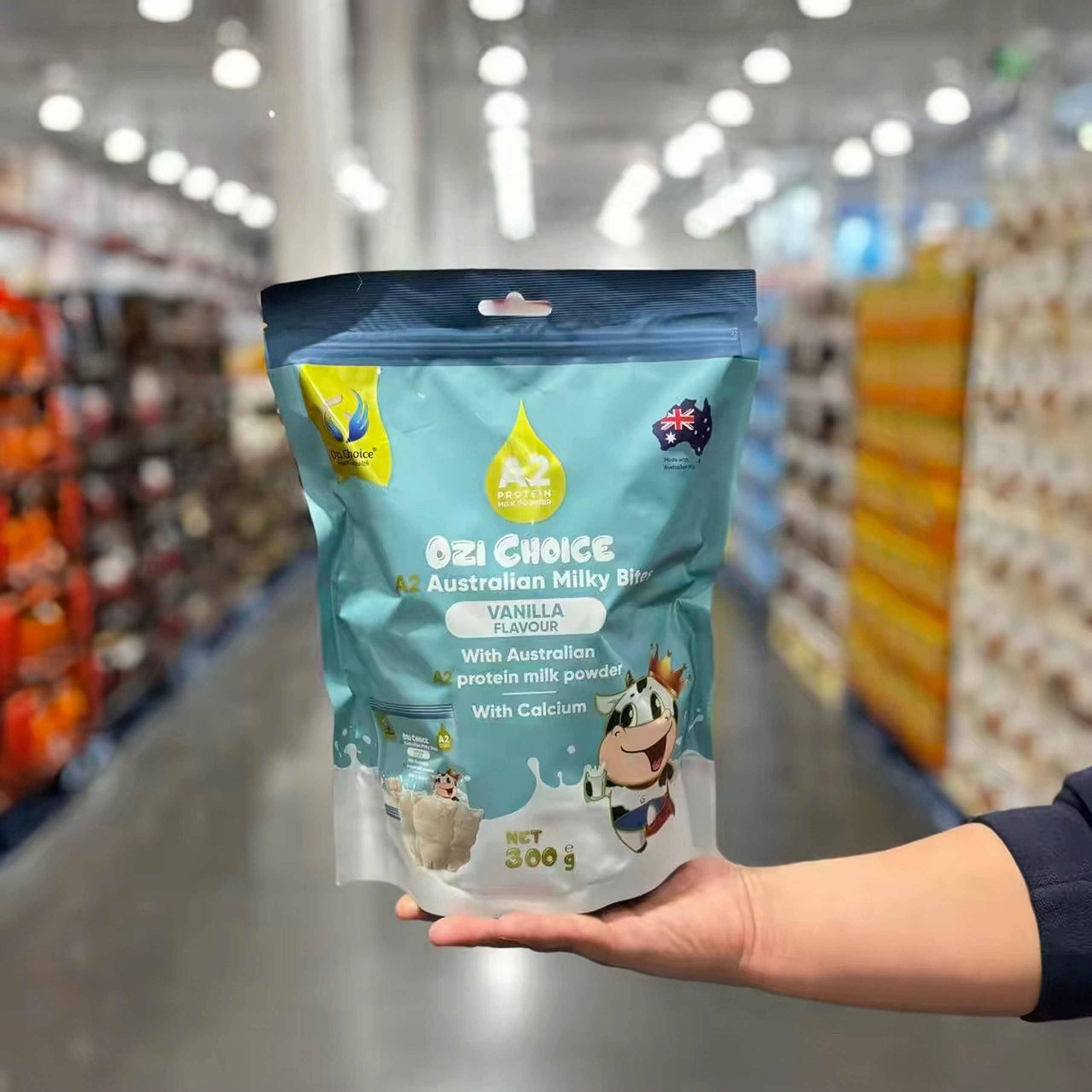 Costco正品代购澳滋选香草味A2高钙牛奶片300g压片糖果儿童咬咬片