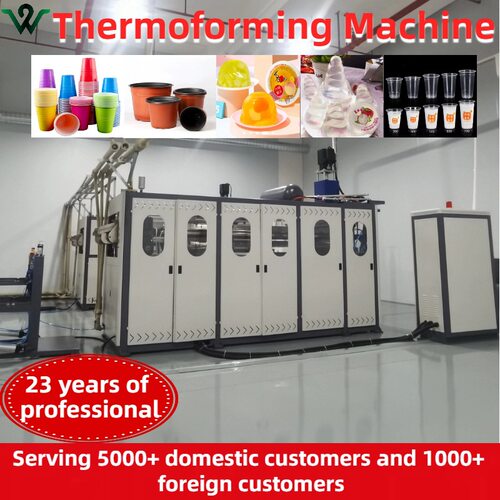 Disposable plastic equipment cup making machine