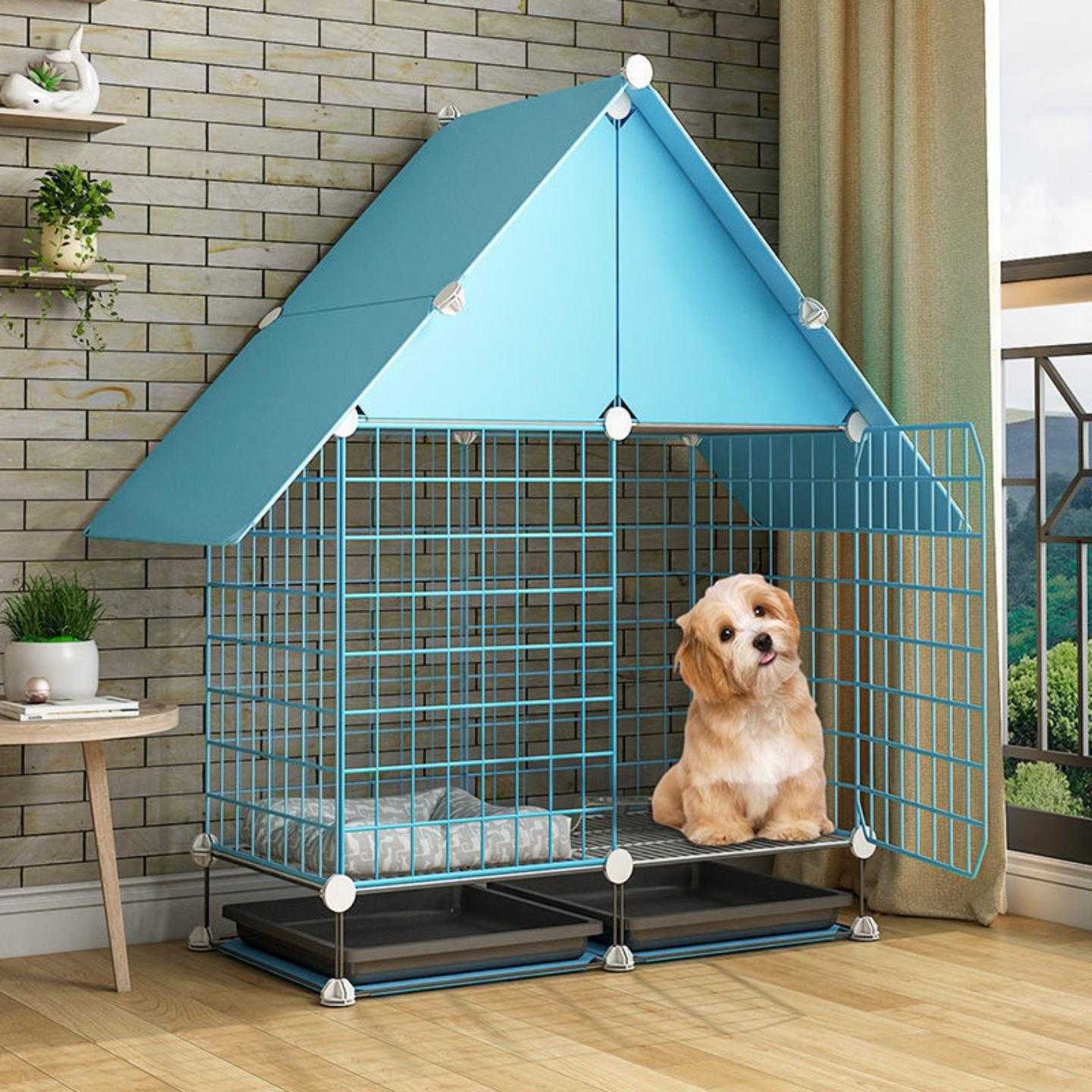 狗笼子中小型犬室内带厕所分离