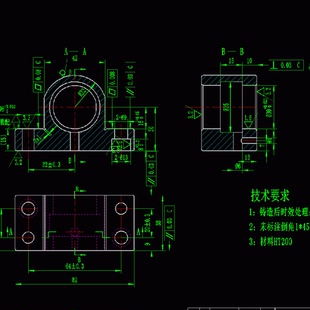 轴承座机械制造技术加工工艺学规程及CAD图装 K059 备夹具设计说明