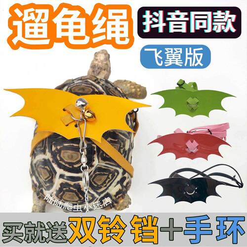 遛乌龟龟牵引绳带背心式外出溜龟绳草龟陆龟巴西龟溜龟神器全套