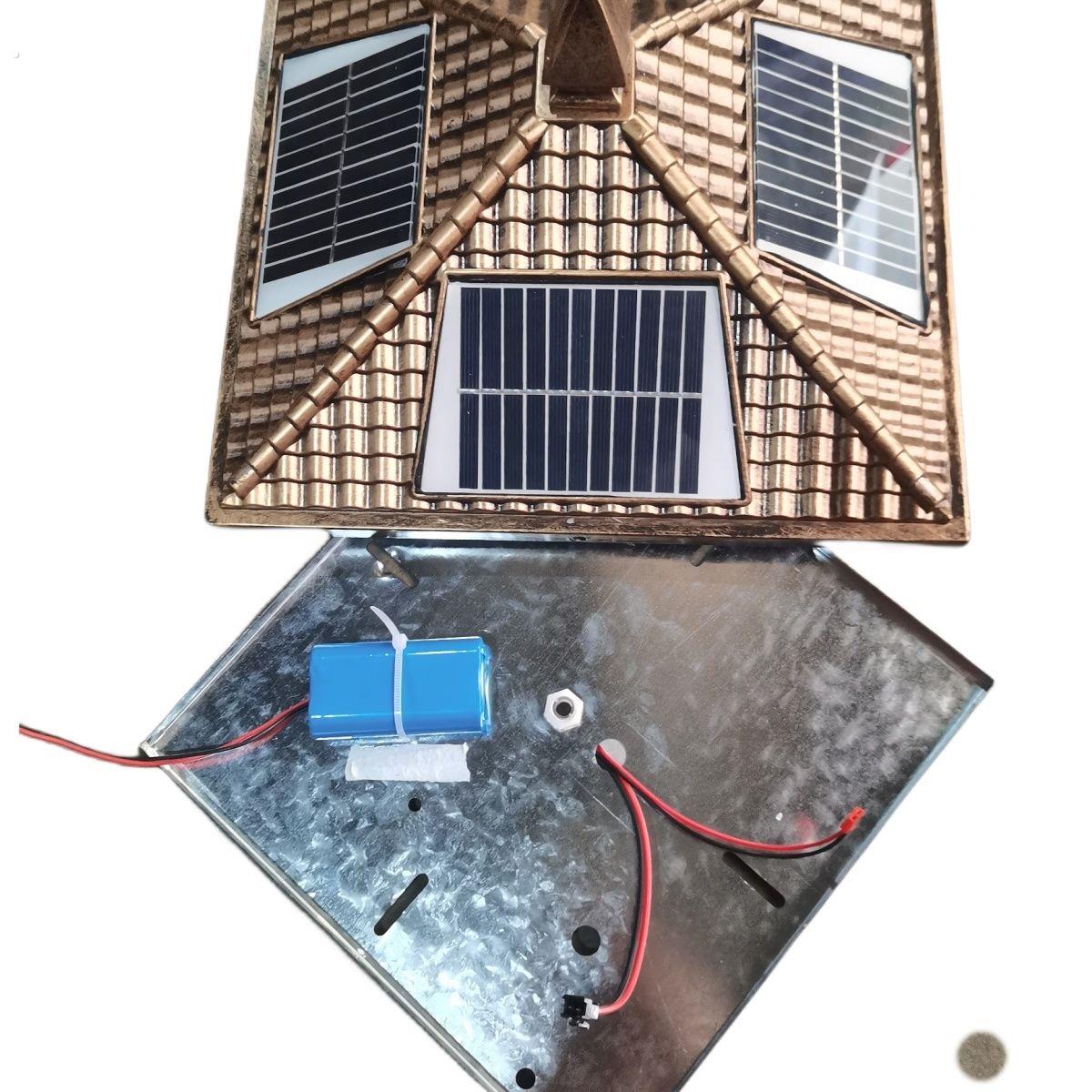 太阳能灯配件大全太阳能通用面板柱头盖子光源灯板灯改配件大全庭图片