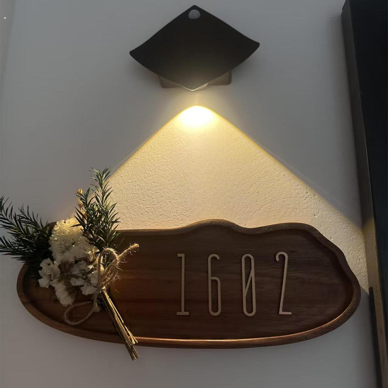 入户门牌号高级感轻奢创意号码牌家用插画装饰酒店公寓别墅标识牌图片