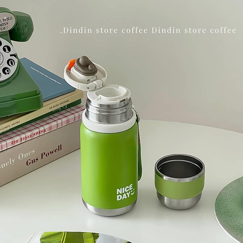 真空保温杯泡茶带盖子可喝水茶水分离水杯女2023新款高颜值杯子可