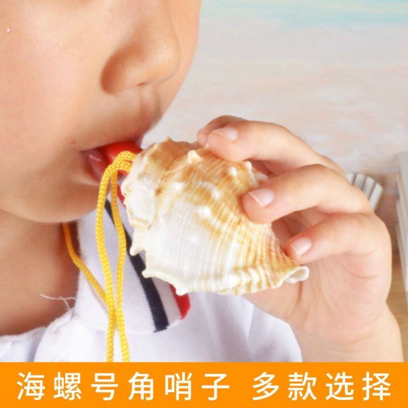 海螺口哨小螺号可以吹的海螺天然海螺口哨海螺号角可吹吹喇叭口哨