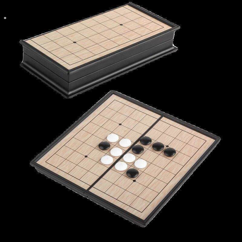 迷你五子棋磁吸带磁性棋盘棋子便携磁力小号套装五子棋围棋二合一