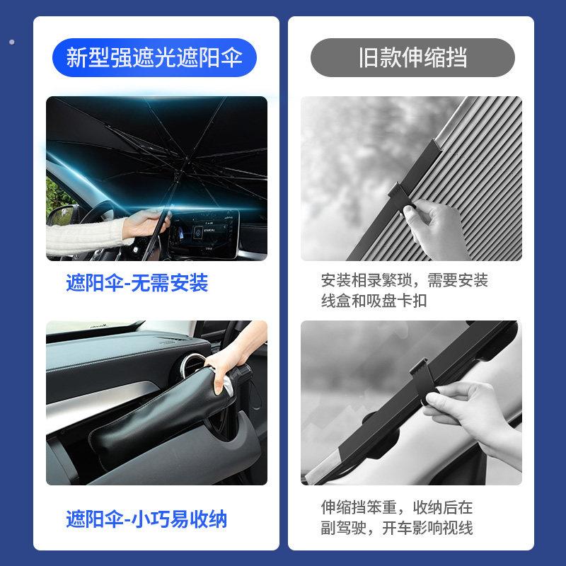 汽车遮阳伞车窗遮阳帘防晒隔热遮阳挡前挡风玻璃罩车内前档板车用