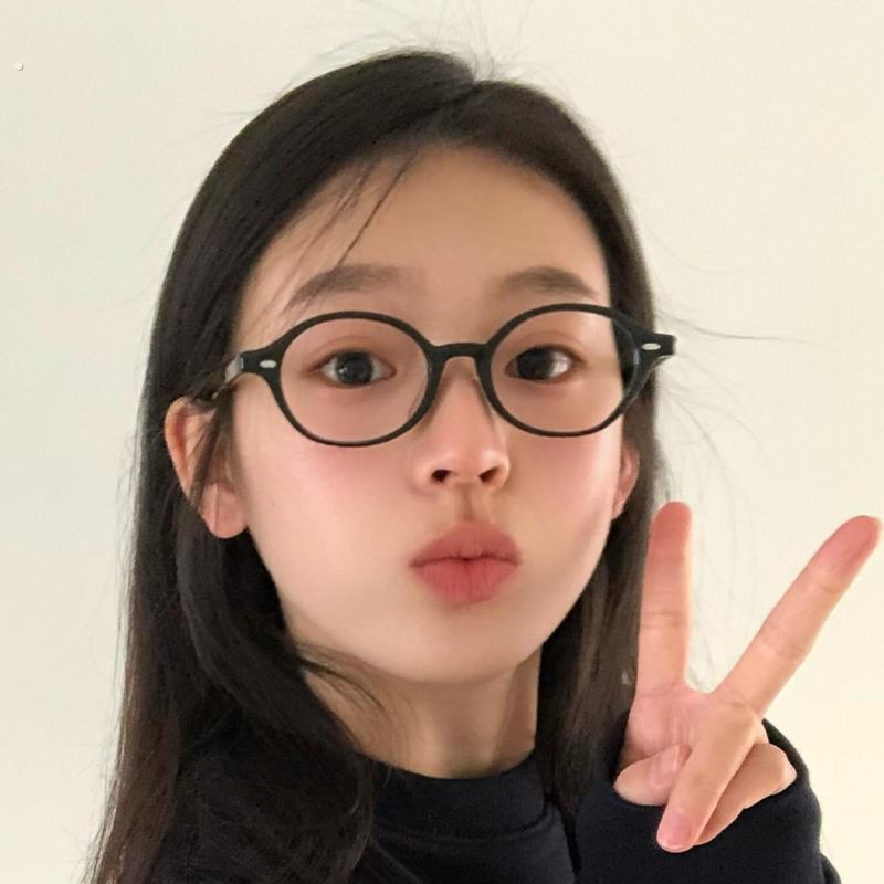 书呆子眼镜框女素颜网红复古黑框眼镜近视可配有度数高级感拍照潮