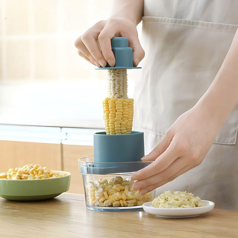 玉米剥粒器剥玉米神器脱粒机分离剥离器家用多功能厨房不锈钢