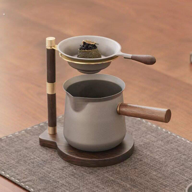2026新款纯钛小青柑专用泡茶壶公道杯高档茶漏滤网一体冲泡分茶器