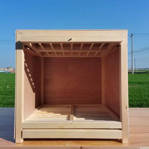 鸽子用品用具单个巢箱信鸽配对笼赛飞实木笼子上翻门木质鸽笼