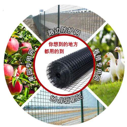 铁丝网围栏加硬塑钢丝网养鸡网养殖防护网圈地果园隔离栅栏荷兰网
