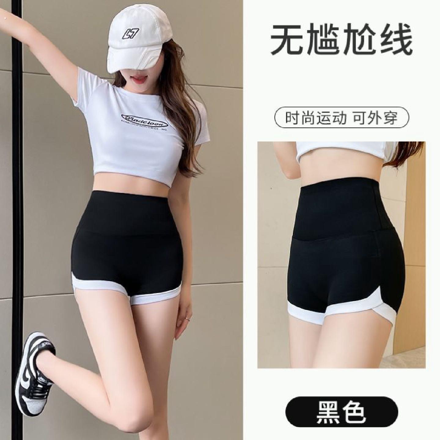 女生平角泳裤单独女夏单卖2026新款瑜伽裤打底裤外穿健身运动速干