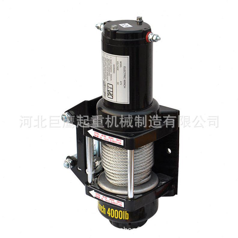 甄选电动绞盘12V24V随车吊小型吊机车载葫芦电动卷扬机汽车绞盘