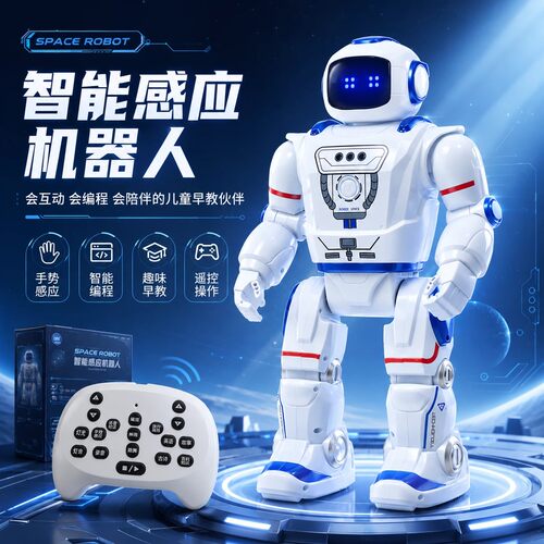 智能机器人仿生科学实验AI人工编程感应早教跳舞电动遥控儿童玩具