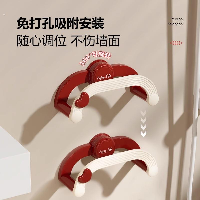 吸盘伸缩脸盆架免打孔壁挂式浴室洗脸盆子置物架化妆室收纳层架挂