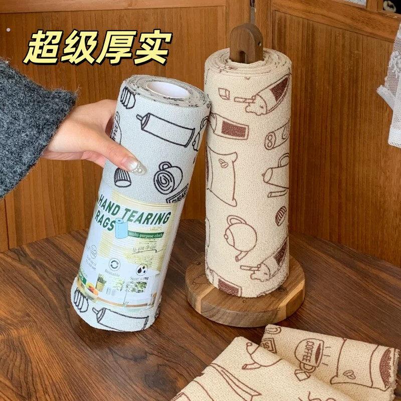 懒人抹布加厚厨房专用一次性洗碗巾吸水去污干湿两用擦桌手撕抹布