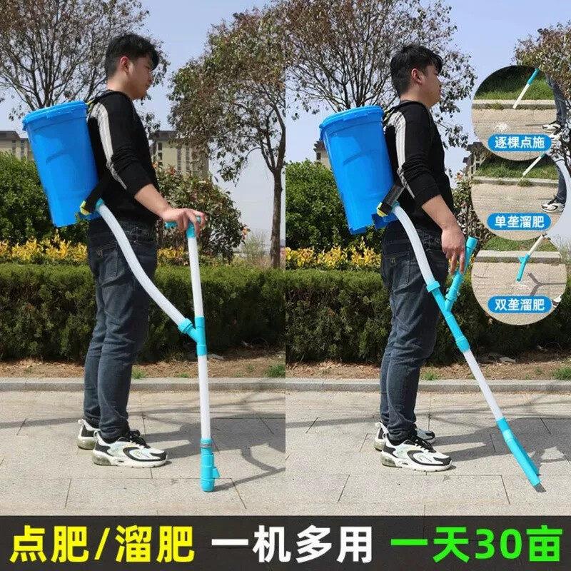 德国新款施肥神器农用种玉米播种化肥机施肥器肥料揹负式撒放工具