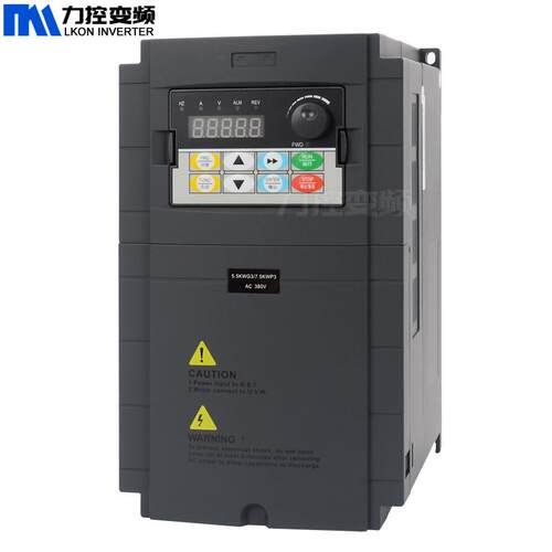 变频器4kw220v进三出三相380V电机调速器英文界面风机水泵通用