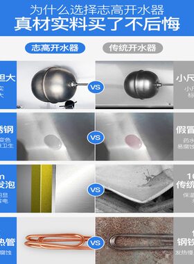 甄选志不锈钢20升全自动上水烧水器 食堂医院商用大容量电热开水