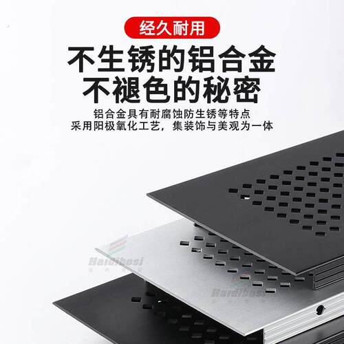 柜门透气格栅冰箱底部散热板通风口柜门百叶窗榻榻米机柜遮盖孔板